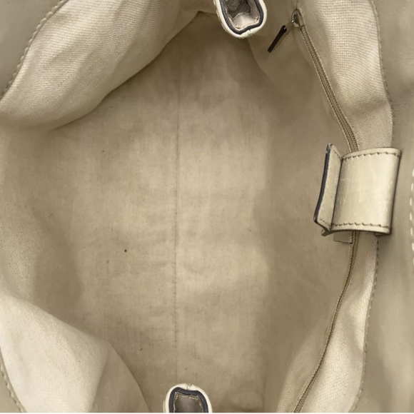 Authentic Gucci GG Canvas White Sukey Tote Bag W/ Gucci dustbag/care card-GUC - Picture 10 of 16
